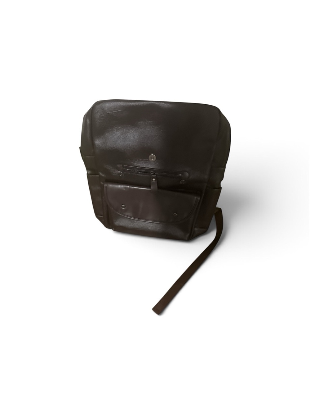 Men's Dark Brown Leather Crossbody Bag